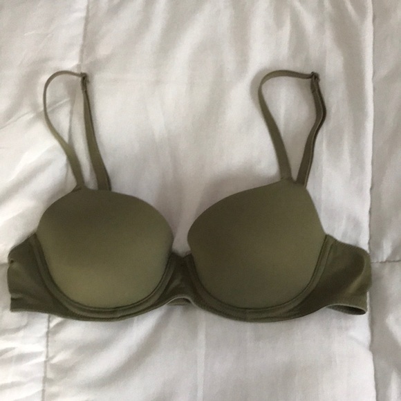 olive green bra